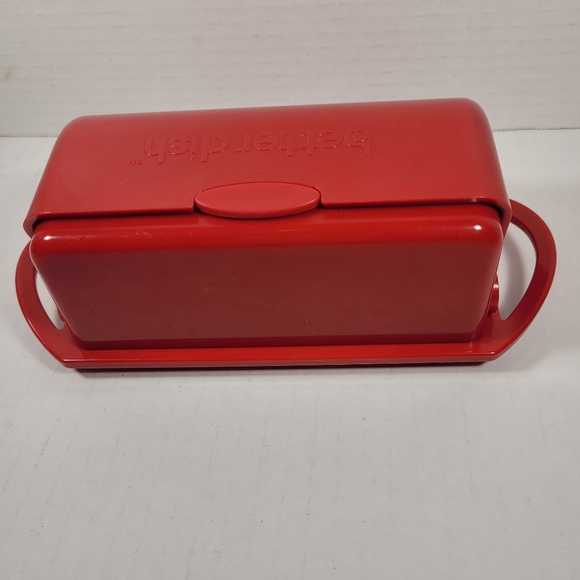 Kitchen Concepts Better Dish Flip-Top Butter Dish Red - Picture 5 of 5